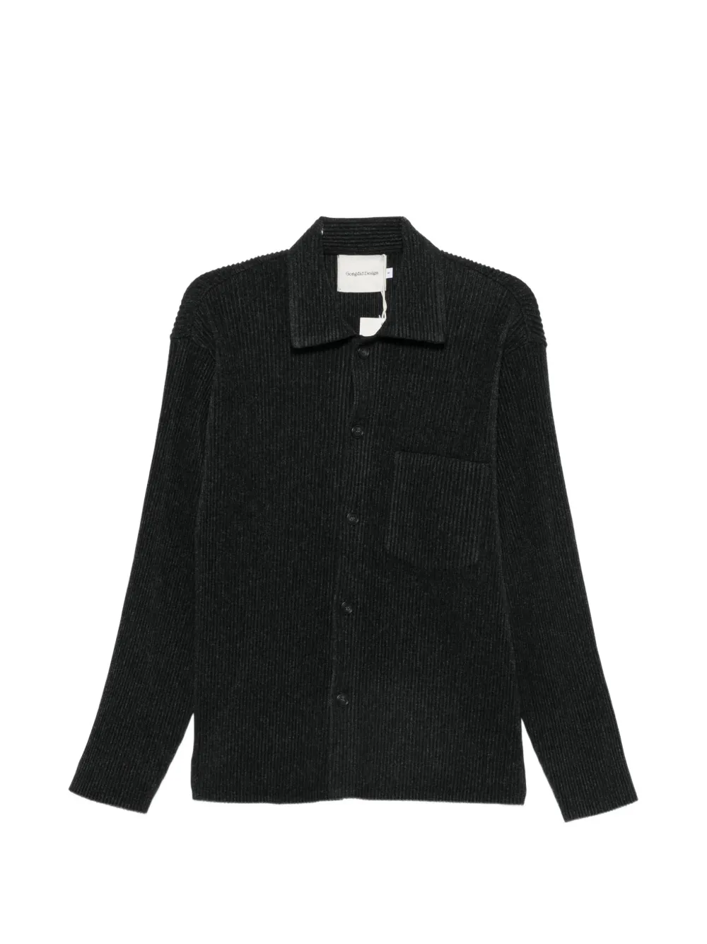 Gongdid Design ribbed-knit shirt