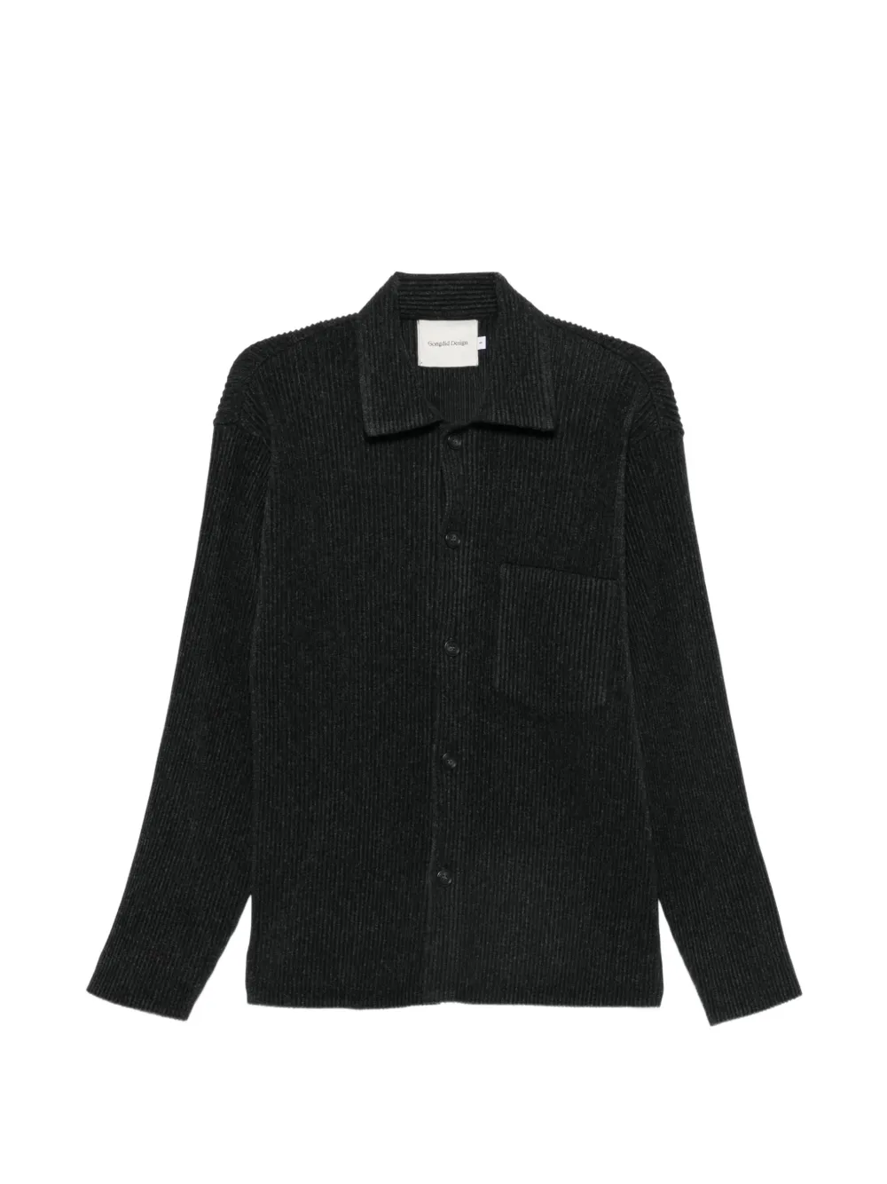 Gongdid Design ribbed-knit shirt