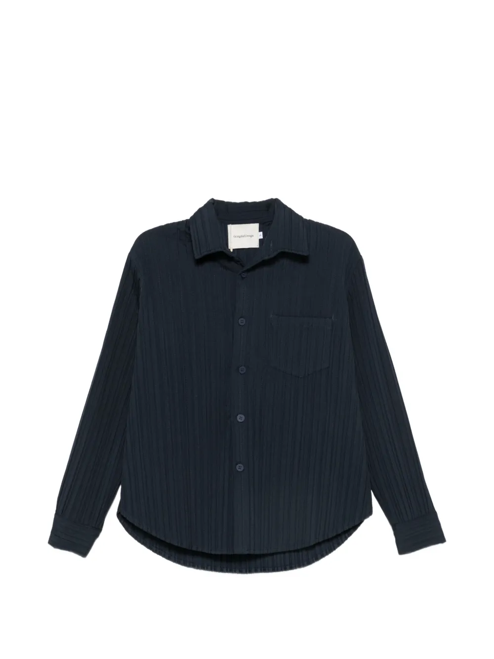 Gongdid Design plissé-effect shirt