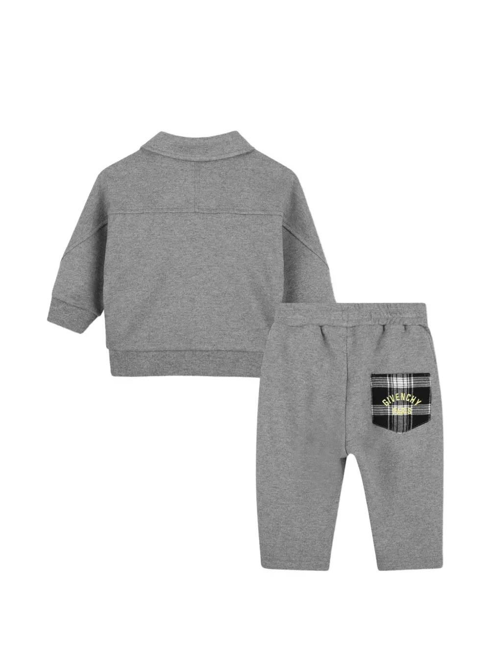 Givenchy Kids Trainingspak met geruite zak Grijs