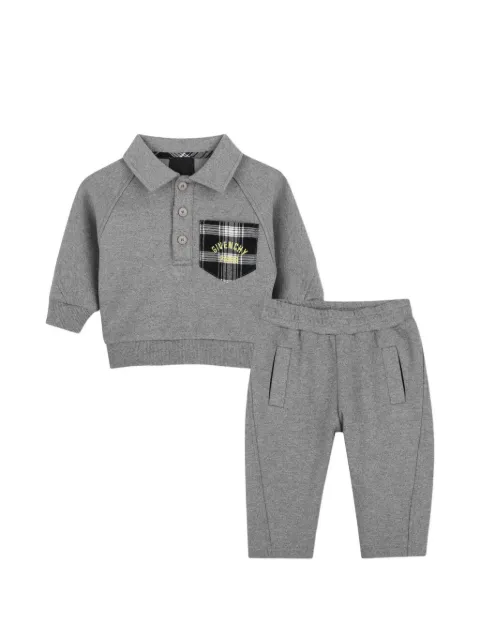 Givenchy Kids plaid-pocket tracksuit