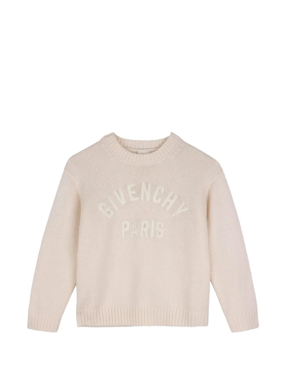 Givenchy Kids Trui met geborduurd logo Beige