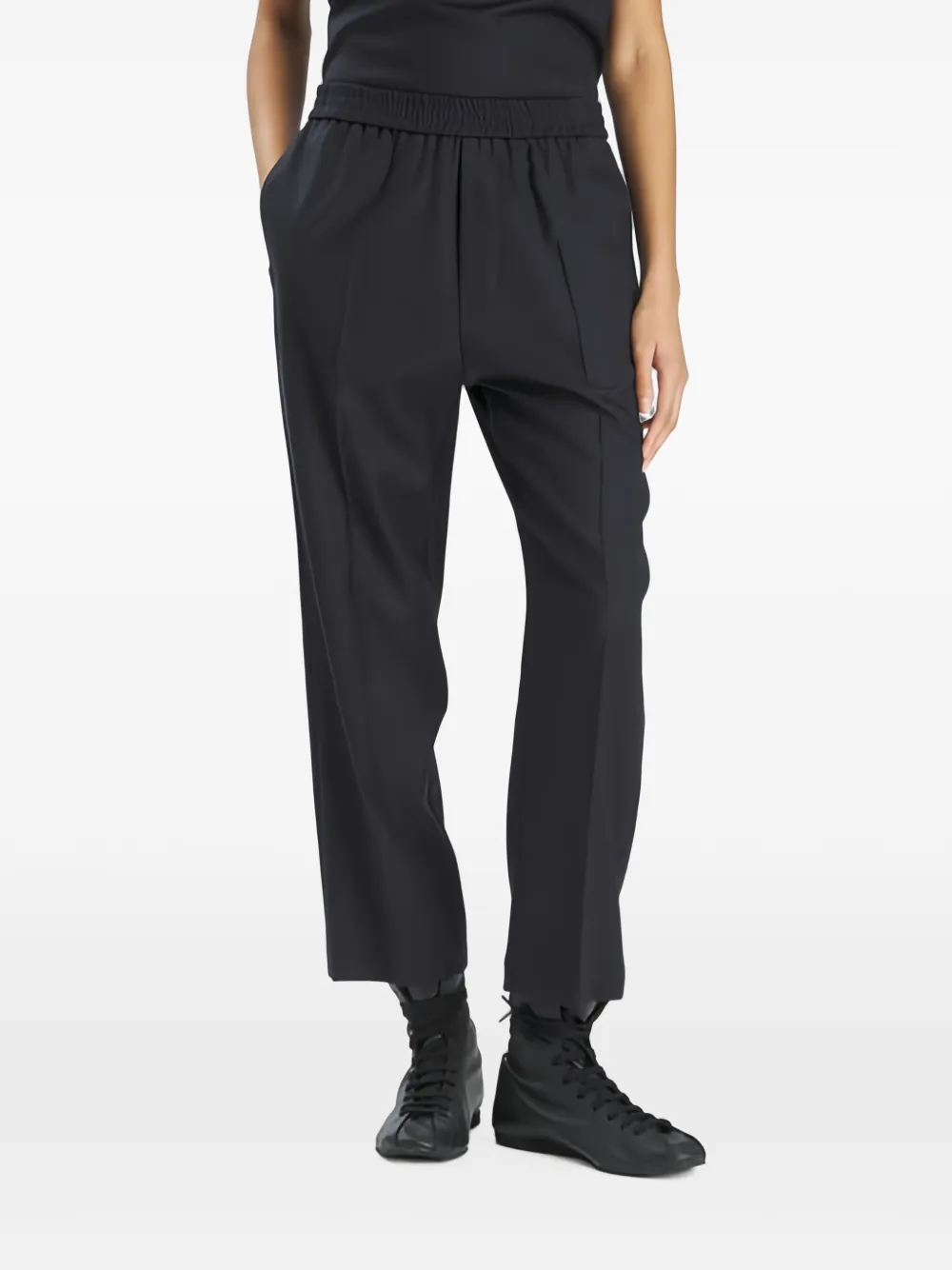Barena Alfonso broek met elastische tailleband Blauw