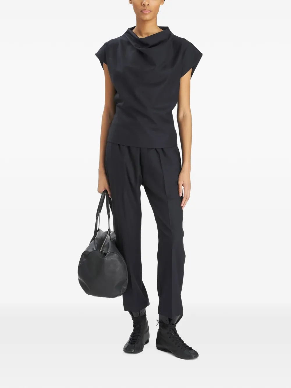 Barena Alfonso broek met elastische tailleband Blauw