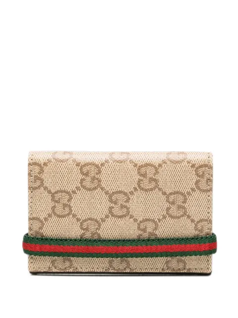 Gucci GG Supreme Web cardholder