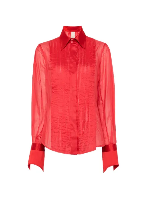 Gianfranco Ferré Pre-Owned 1990s pleated-panel shirt