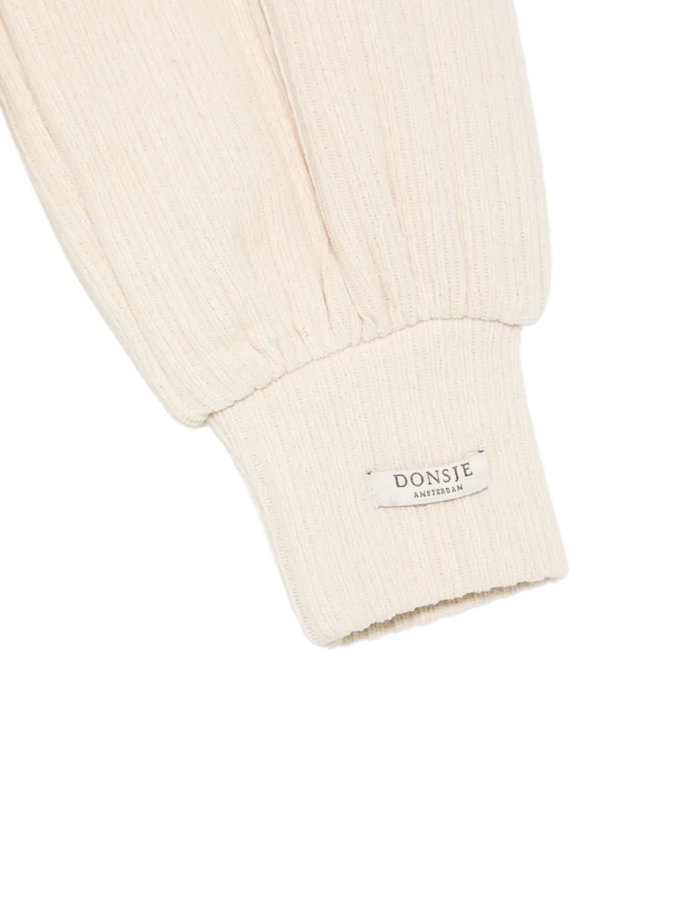 Donsje Jipie ribgebreide broek Beige