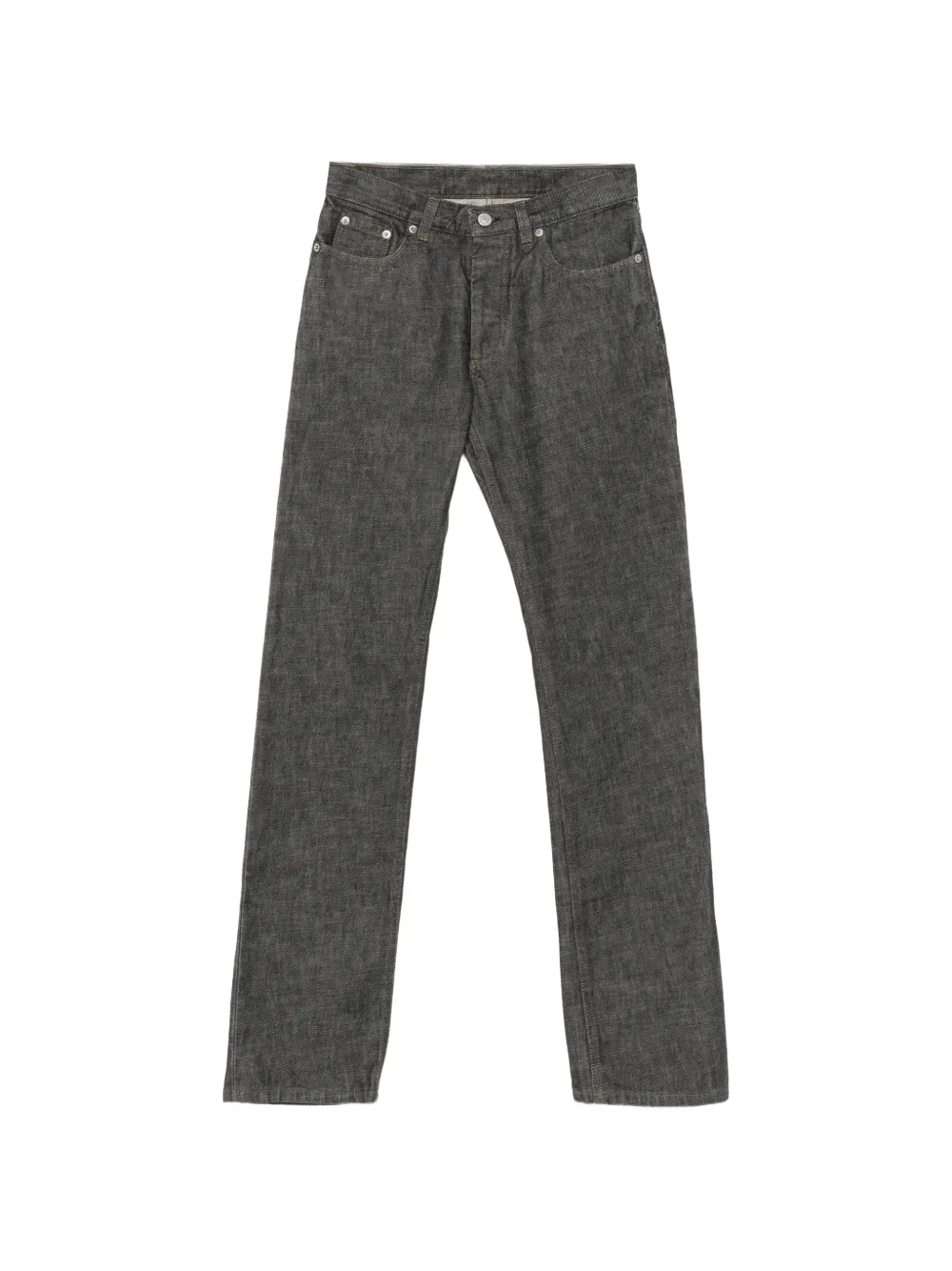 Pre-owned Helmut Lang 1999s Straight-leg Jeans In Grey