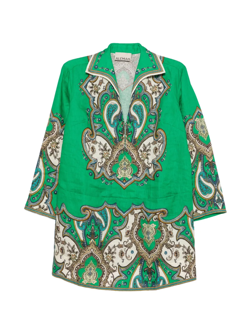 ALEMAIS Porter paisley-print mini dress · 10
