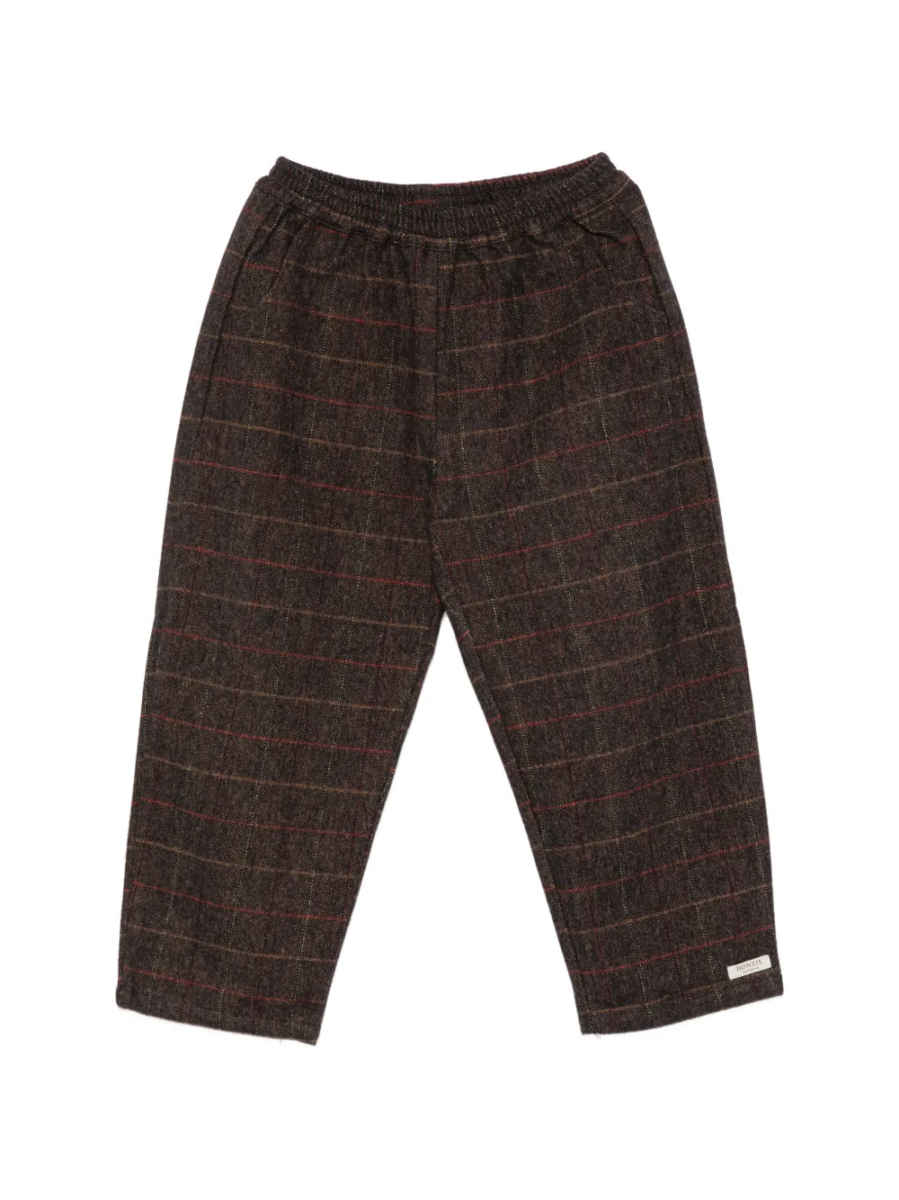 Donsje Elias check-pattern trousers - Marrone