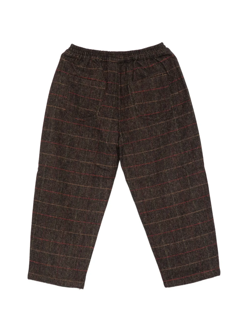 Donsje Elias check-pattern trousers Bruin