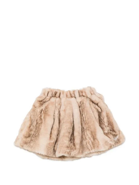 Donsje Isabelle faux-fur elasticated skirt