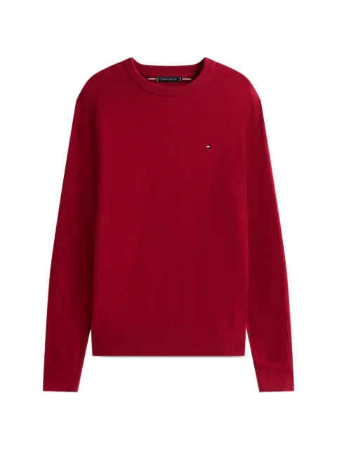 Tommy Hilfiger logo-embroidered crew-neck sweater