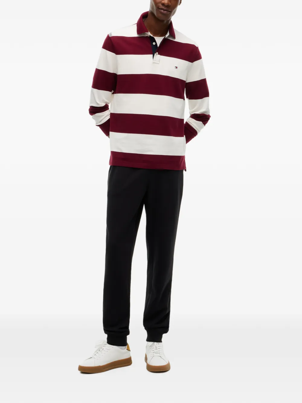 Tommy Hilfiger Trainingsbroek met trekkoordtaille Zwart