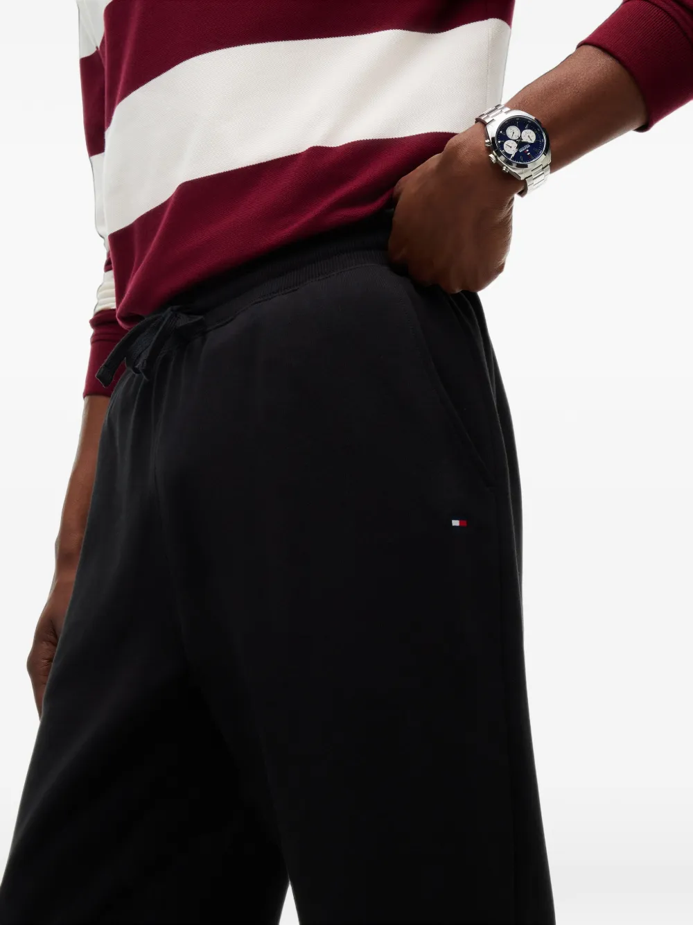 Tommy Hilfiger Trainingsbroek met trekkoordtaille Zwart