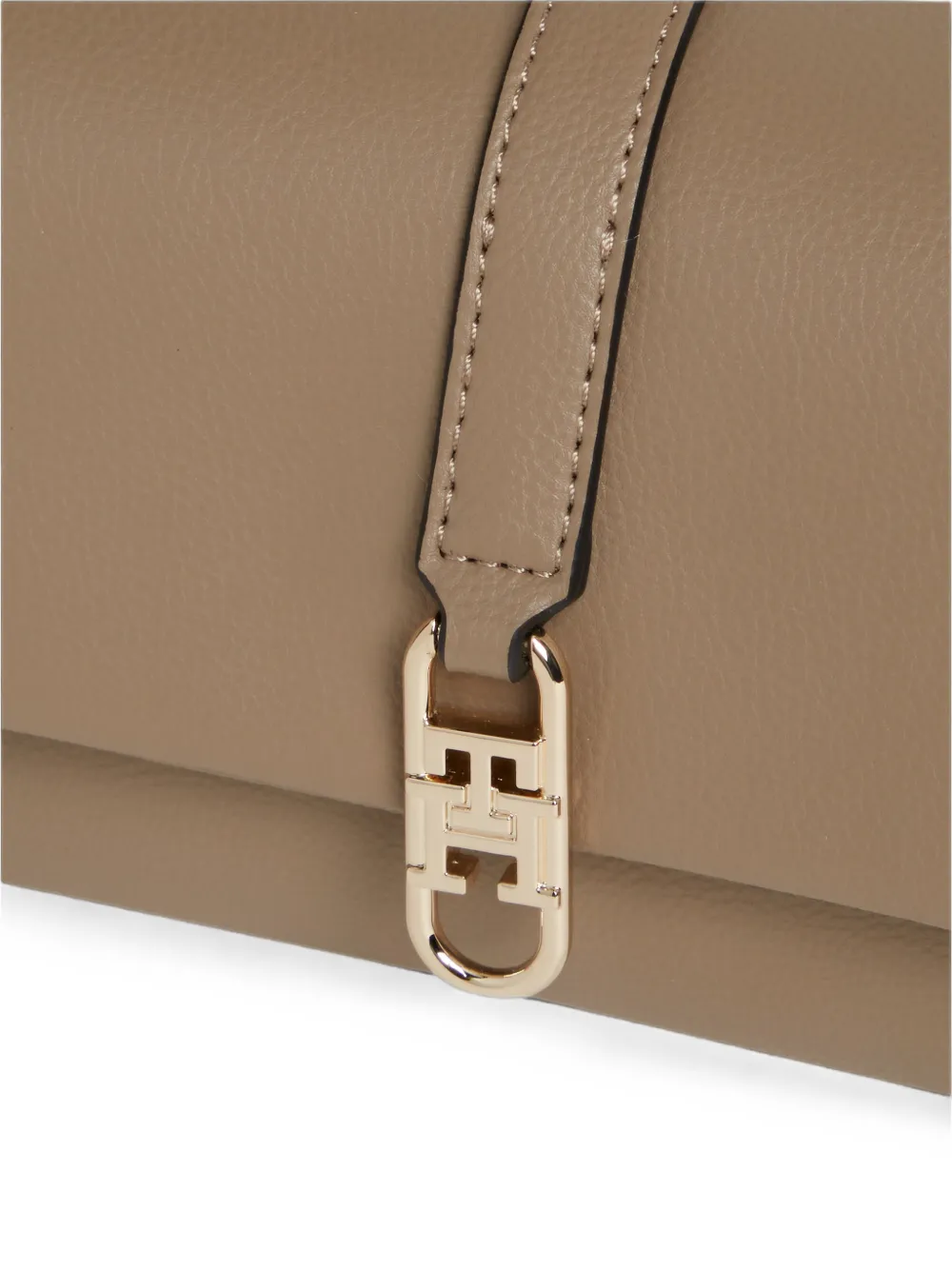 Tommy Hilfiger Schoudertas met logoplakkaat Beige