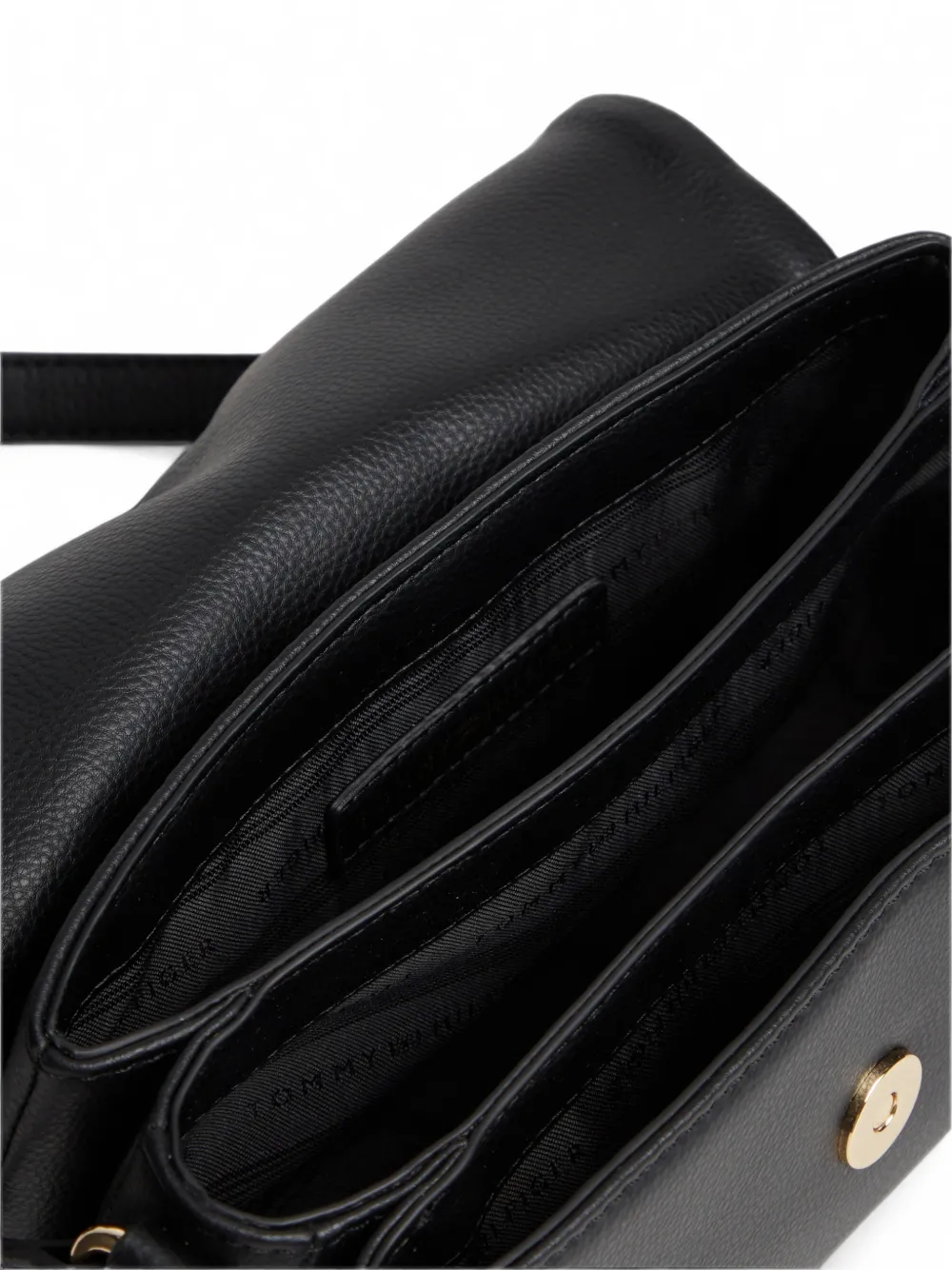 Tommy Hilfiger Libre schoudertas met textuur en logo-plakkaat Zwart