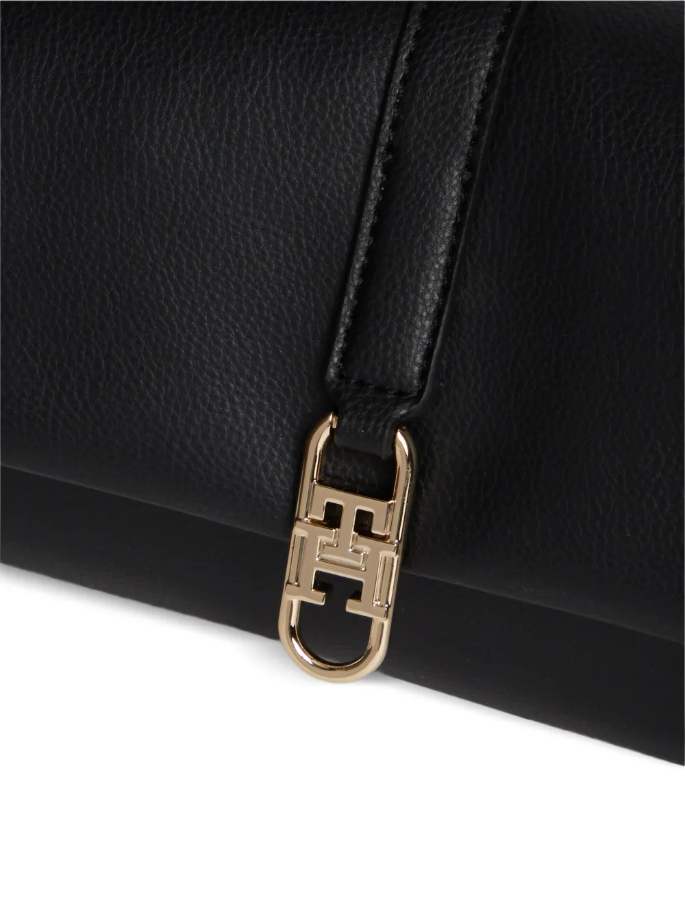 Tommy Hilfiger Libre schoudertas met textuur en logo-plakkaat Zwart