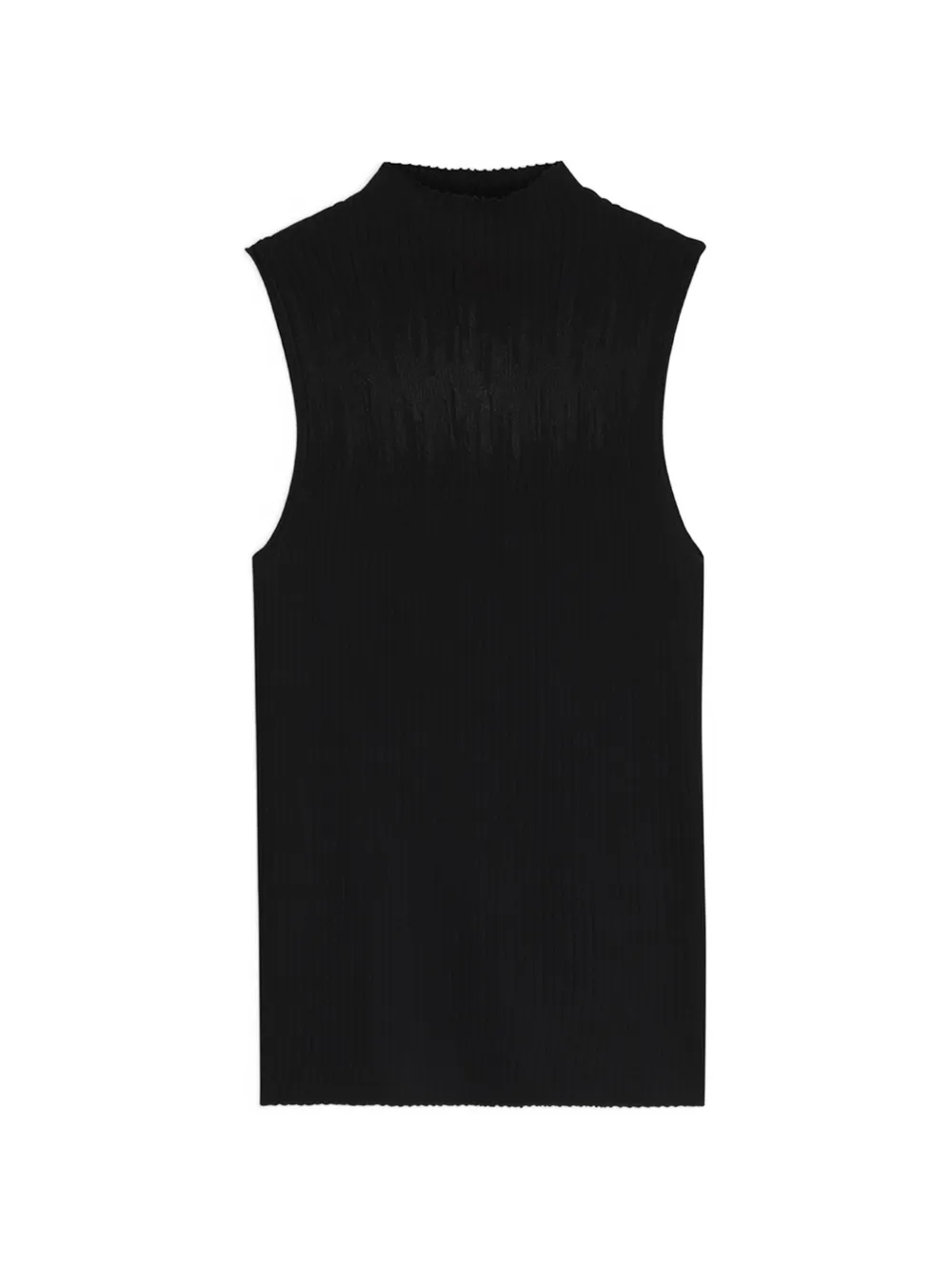 HUGO knitted top with sheer section