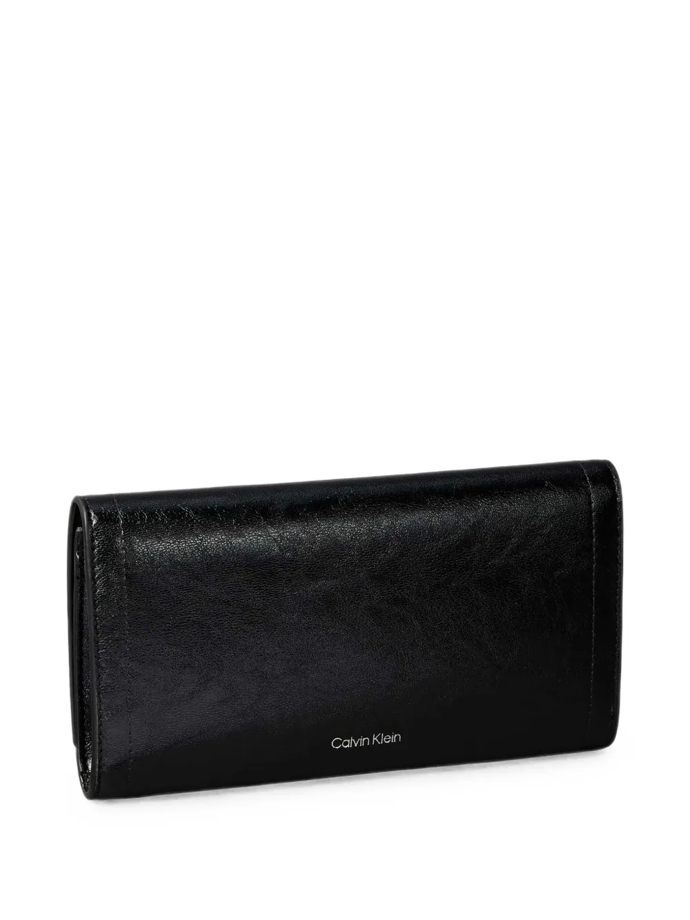 Calvin Klein Portemonnee met logoplakkaat Zwart