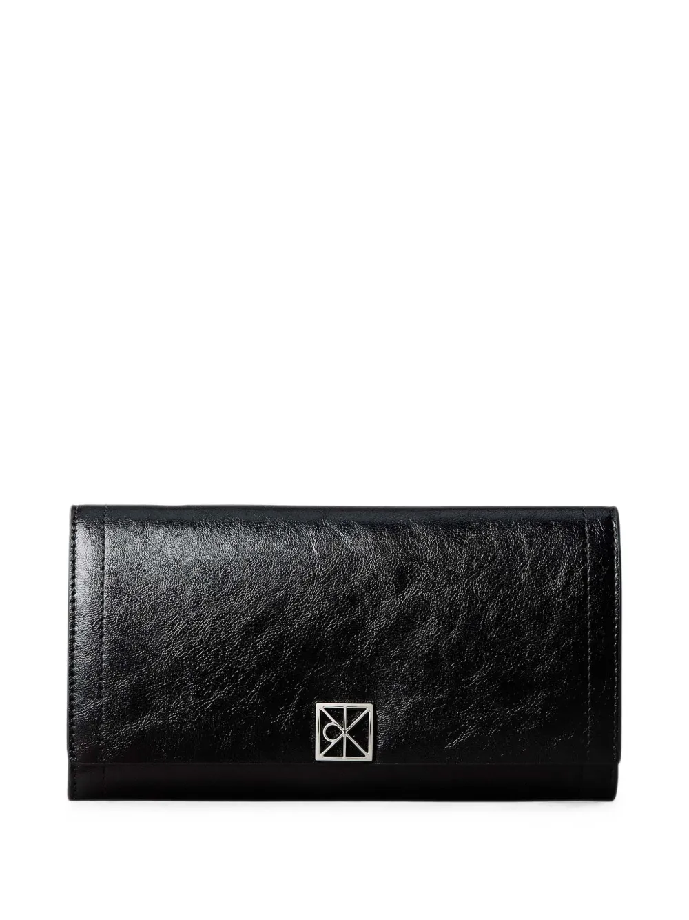 Calvin Klein logo-plaque bi-fold wallet - Nero