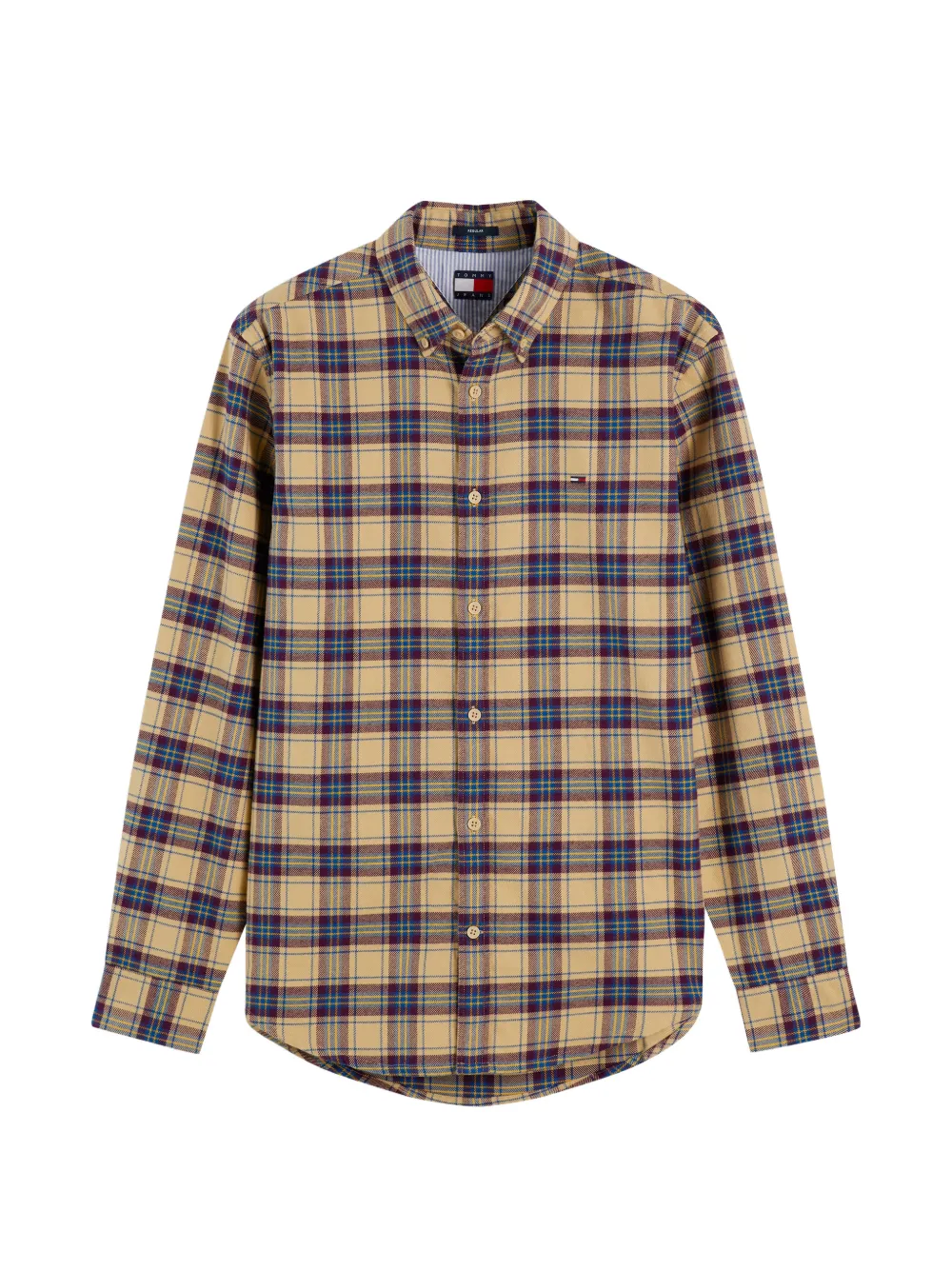 Tommy Hilfiger check-pattern long-sleeve shirt - Nude