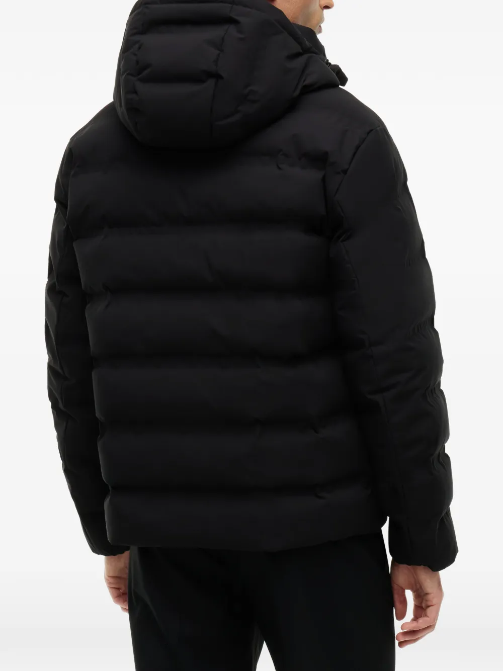 Tommy Hilfiger Gevoerd donsjack met capuchon Zwart