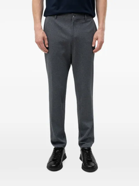 BOSS slim-fit trousers in micro-patterned fabric
