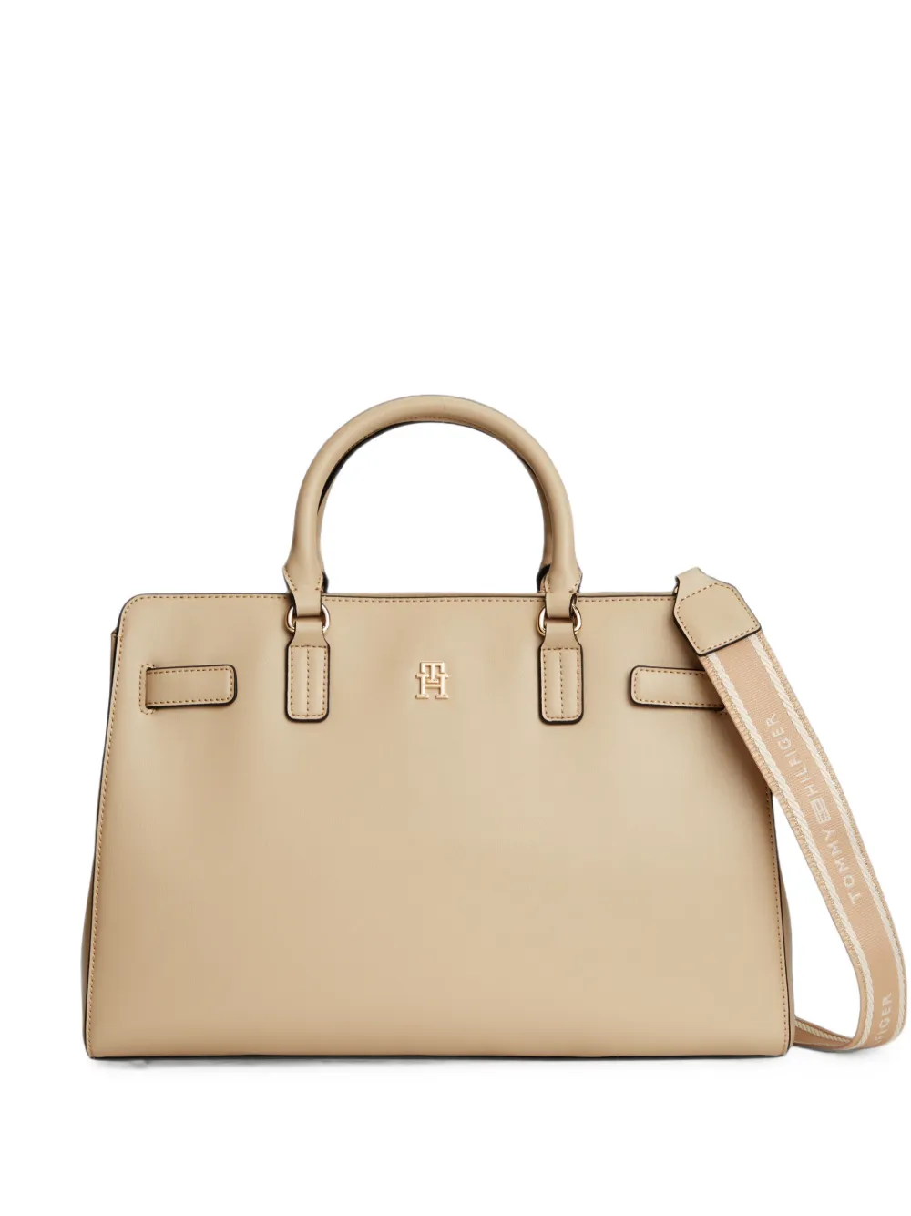Tommy Hilfiger logo-plaque shoulder bag - Toni neutri