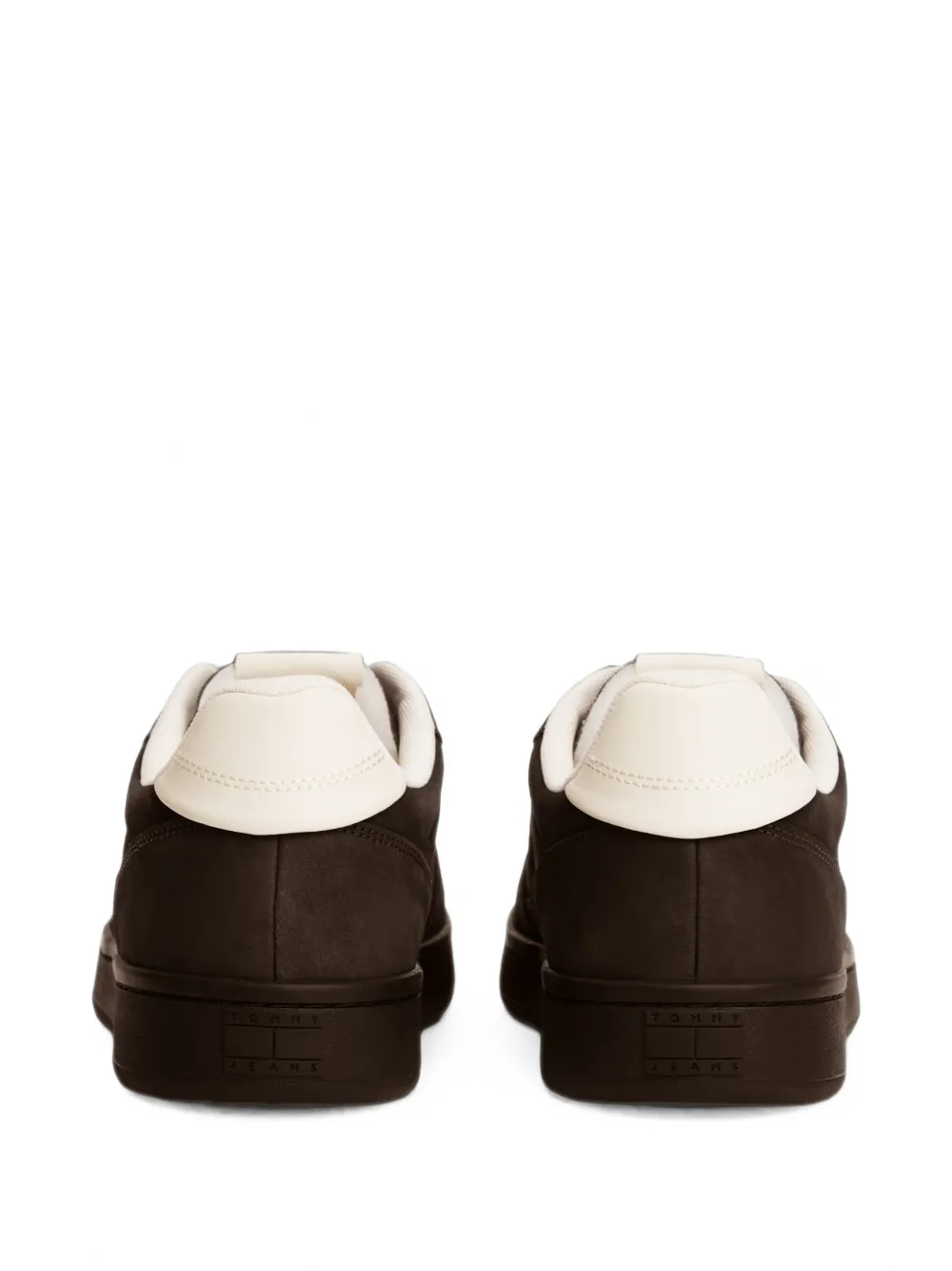 Tommy Hilfiger logo-patch perforated low-top sneakers Bruin