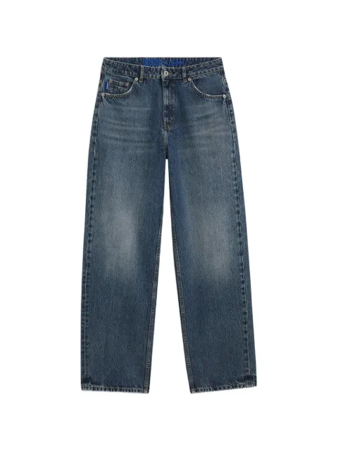 HUGO loose-fit wide-leg jeans in rigid cotton