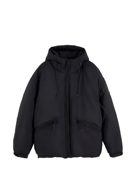 Tommy Hilfiger logo-patch hooded padded jacket