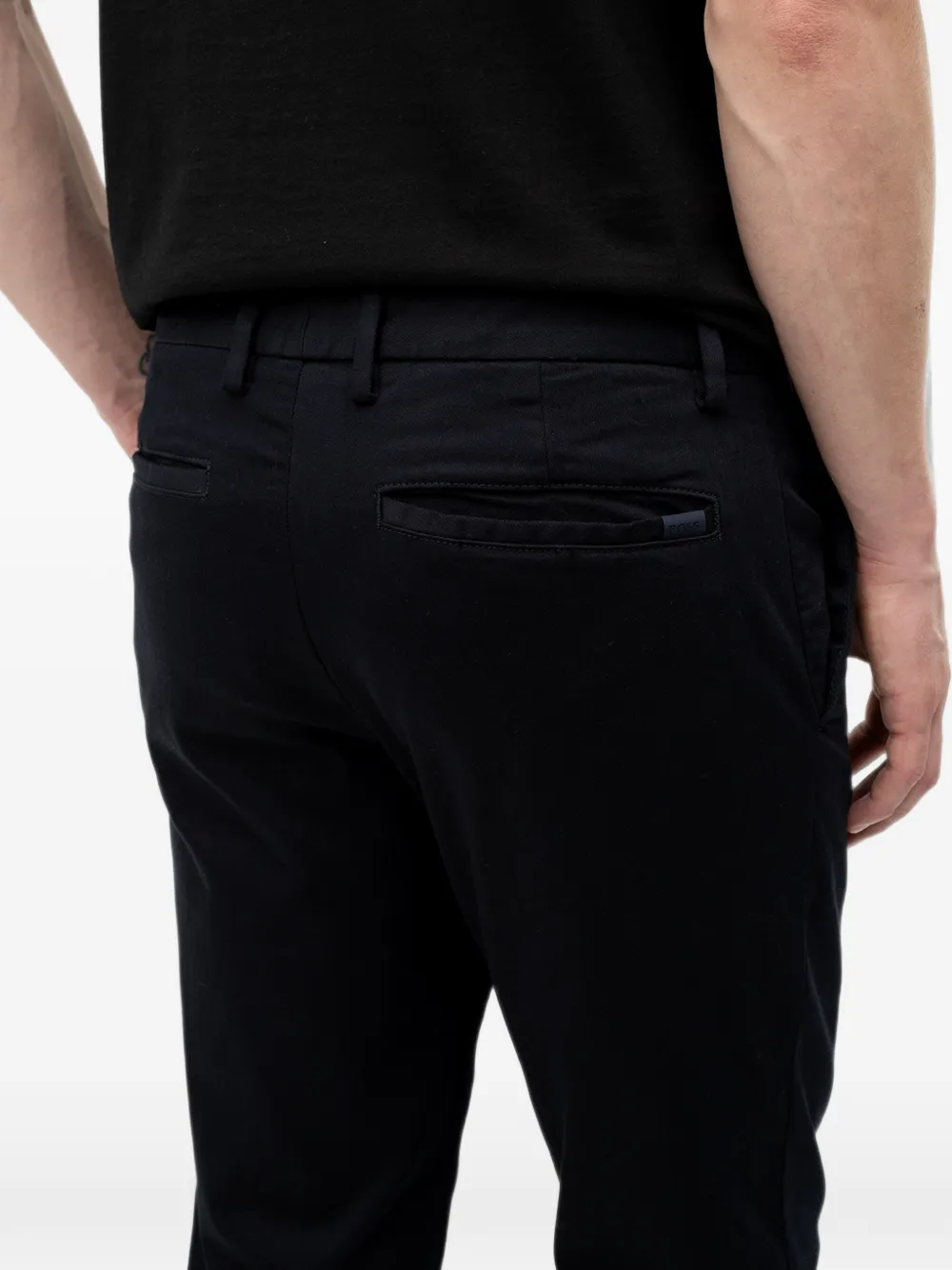 BOSS Straight chino Blauw