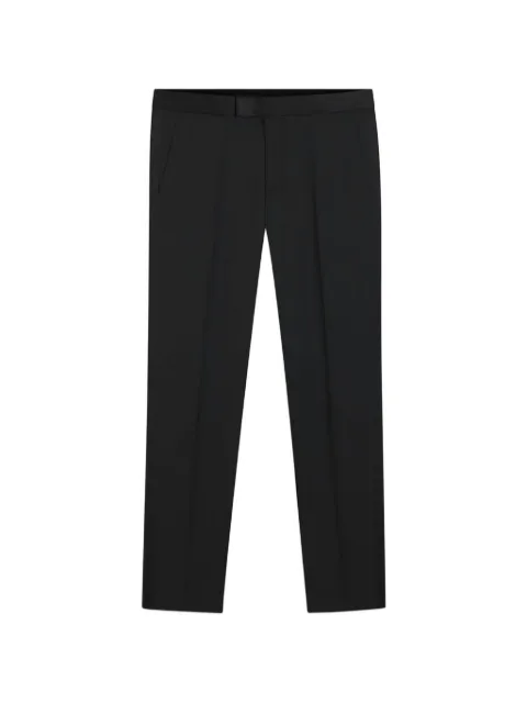 BOSS slim-fit tuxedo trousers with silk-blend trims