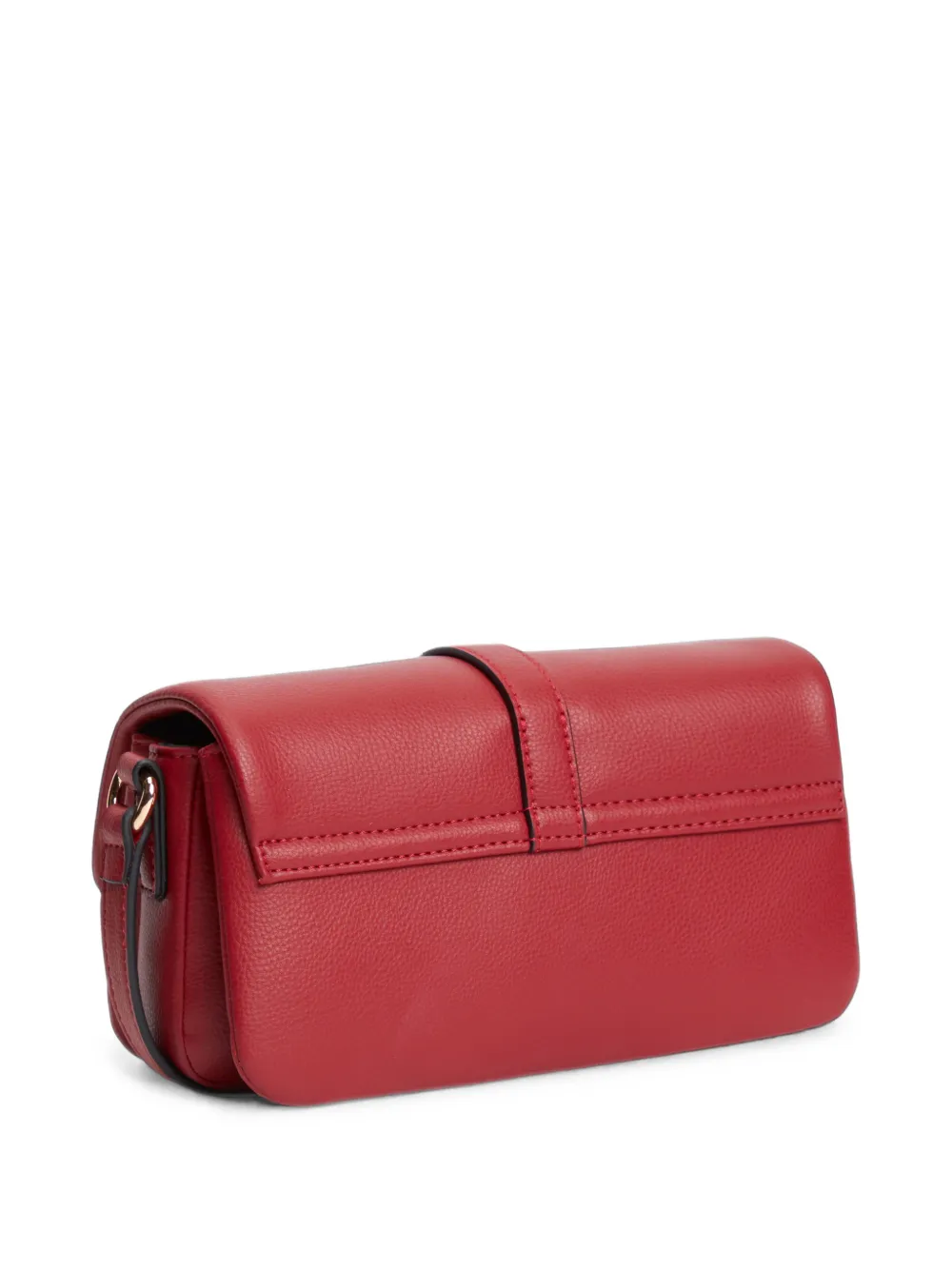 Tommy Hilfiger Libre schoudertas van leer met textuur en logo-plakkaat Rood