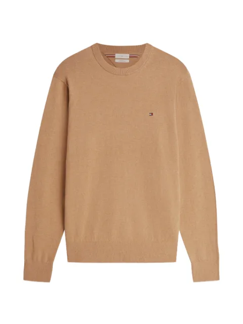 Tommy Hilfiger logo-embroidered crew-neck sweater