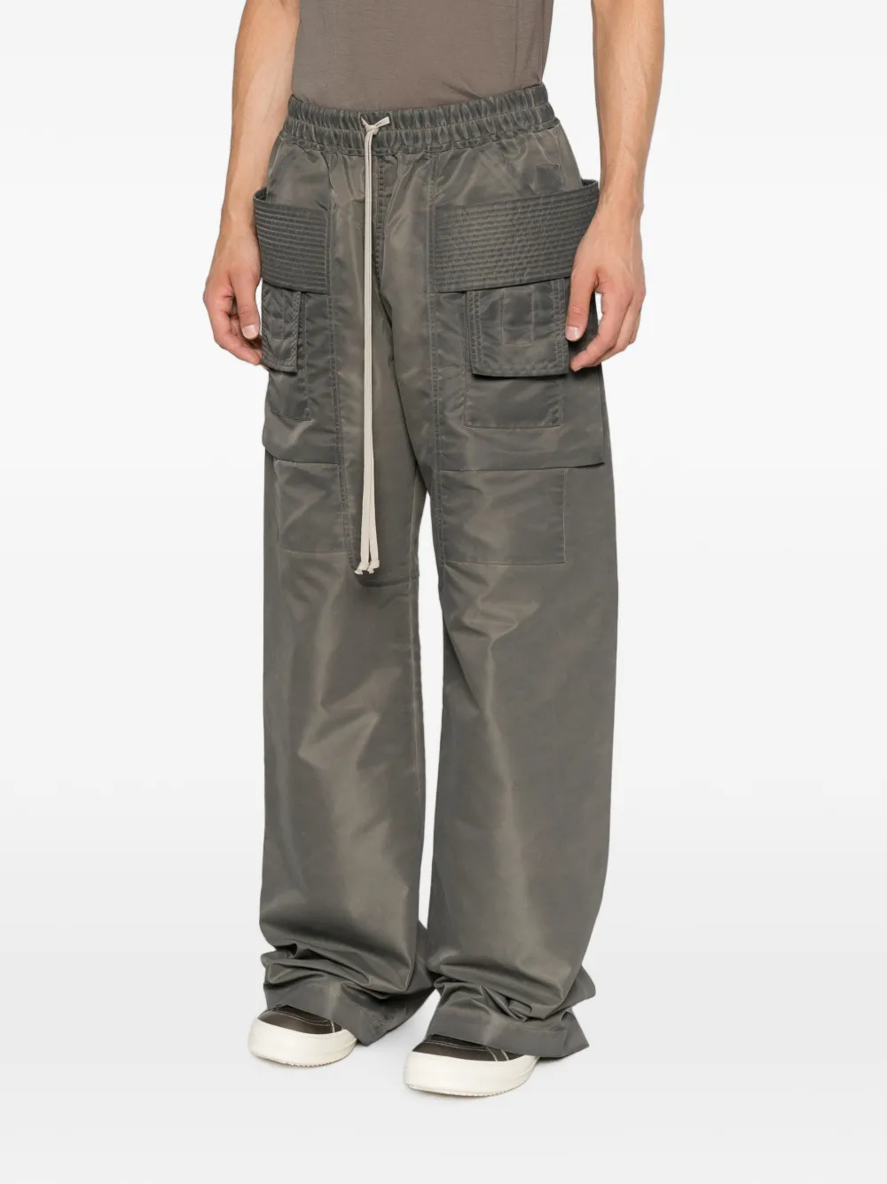 Rick Owens DRKSHDW Creatch cargo broek met trekkoord en meerdere zakken Grijs