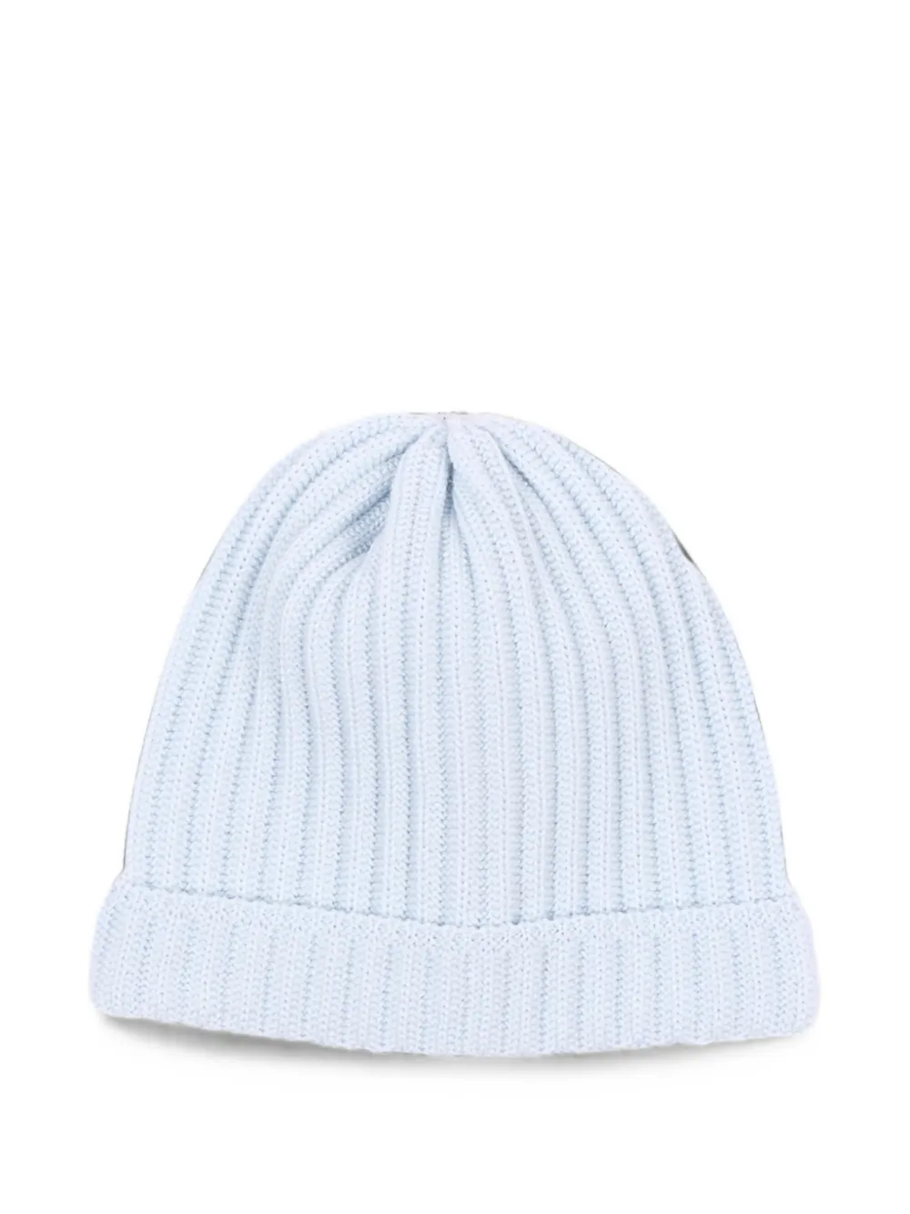 Little Bear ribbed-knit beanie hat - Blu