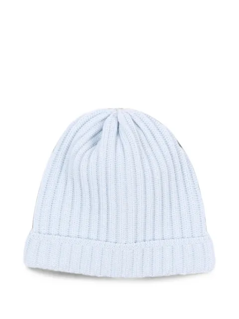 Little Bear ribbed-knit beanie hat