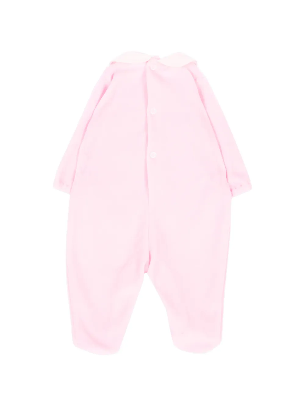 Little Bear Onesie met Peter Pan-kraag en beerpatch Roze