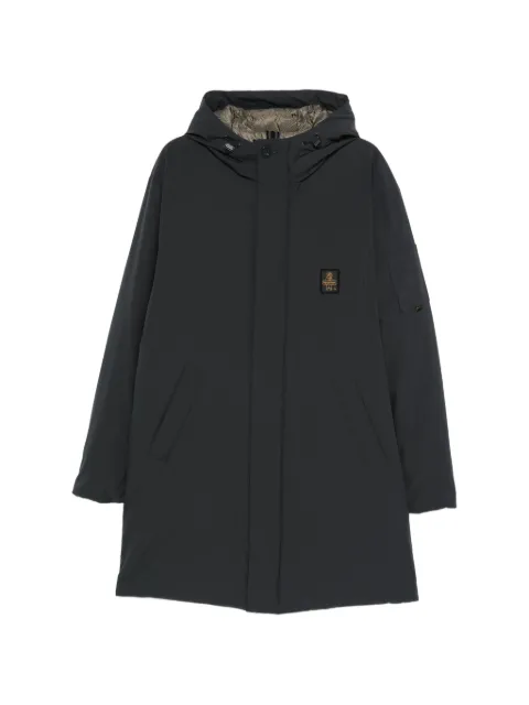 Refrigiwear hooded logo-patch jacket