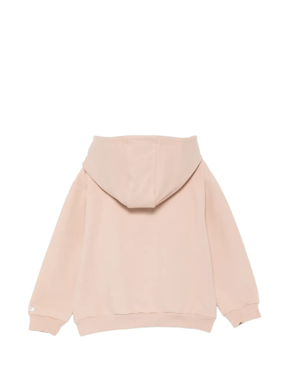 Donsje Hoodie met geborduurd konijn Beige