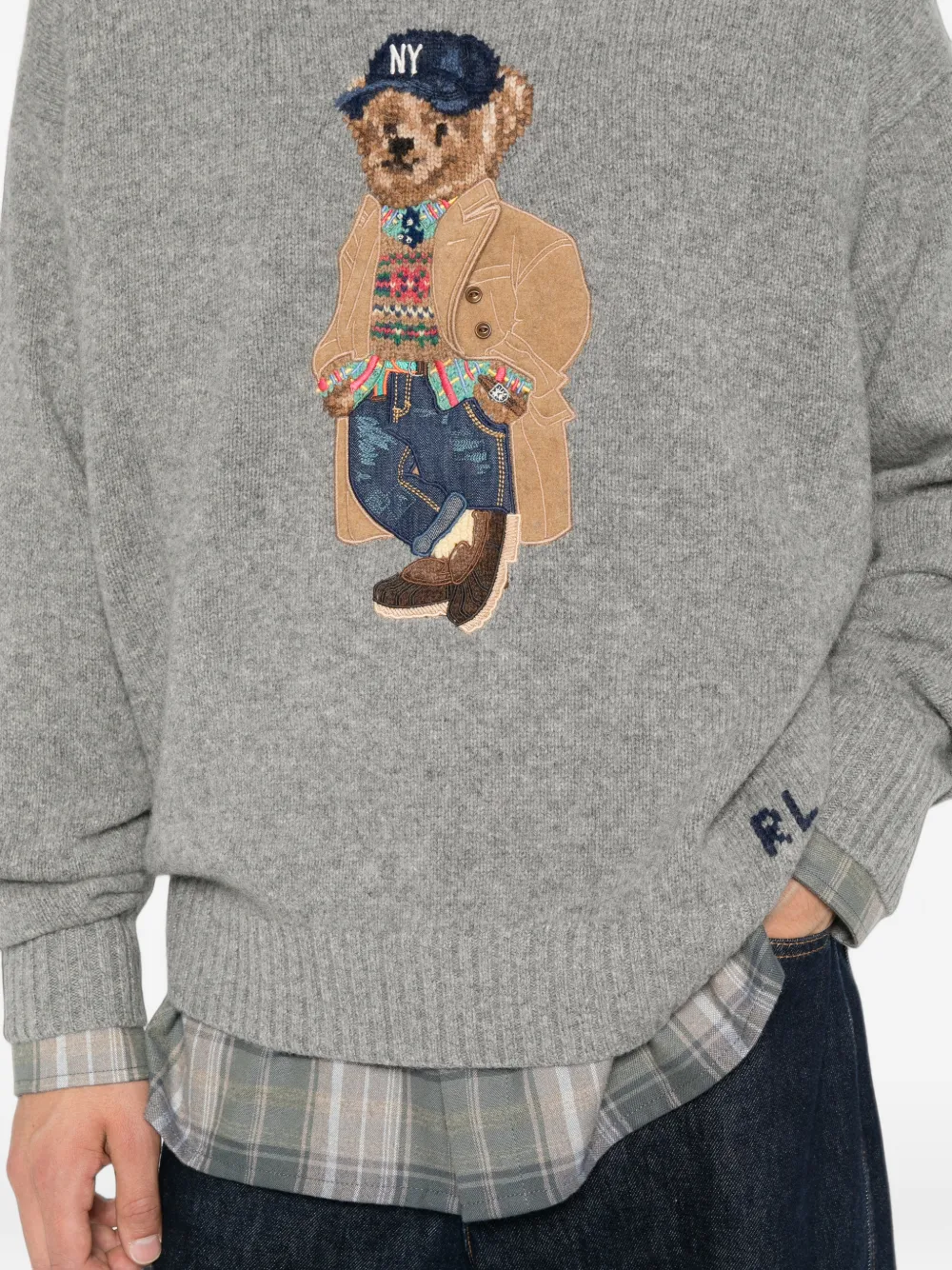 Polo Ralph Lauren Polo Bear intarsia trui Grijs