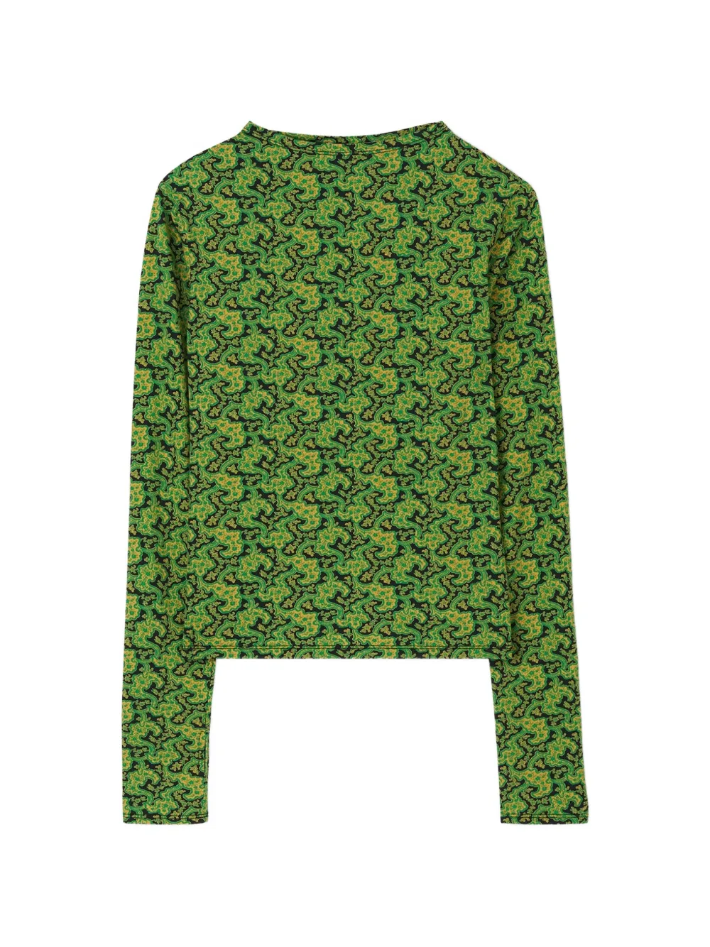 Rodebjer Karlai Paisley-print Long-sleeve T-shirt In Green