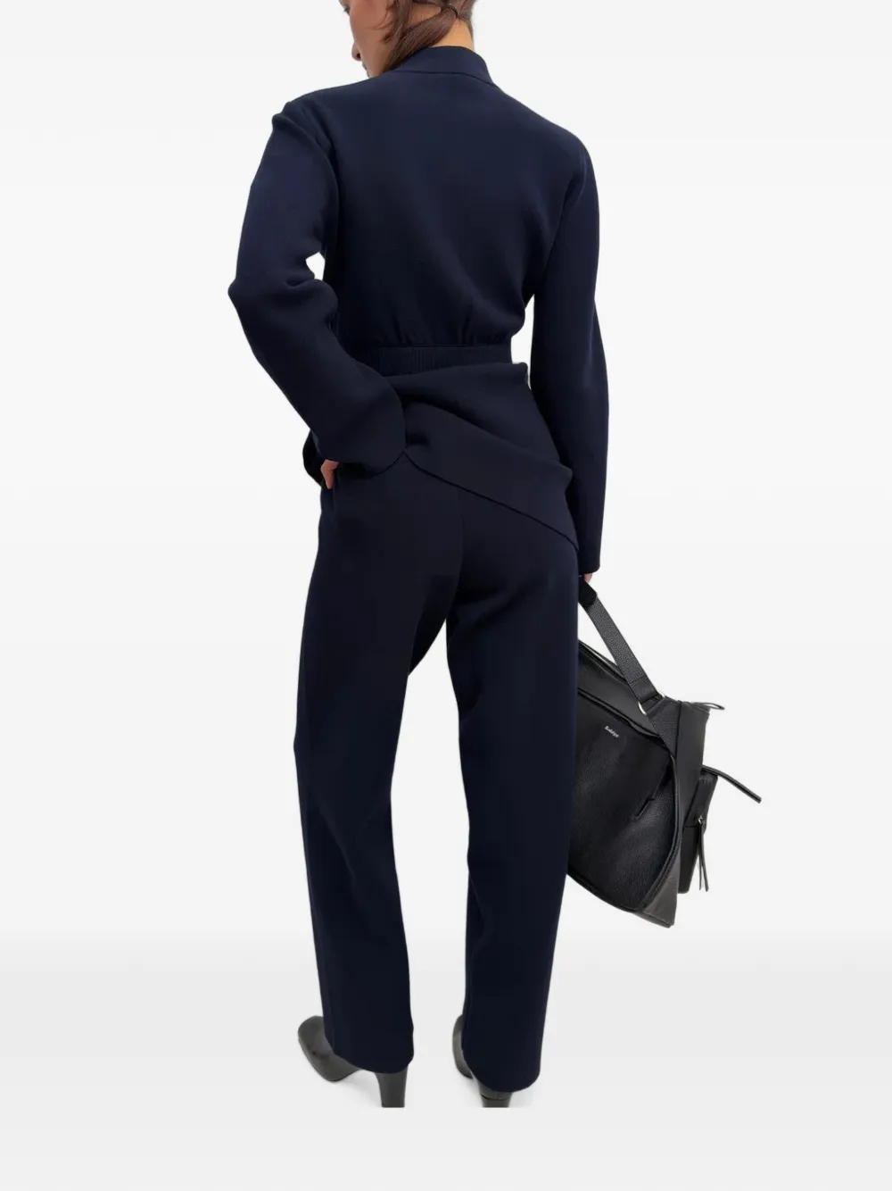 Rodebjer The Yeom vest met hoge hals Blauw