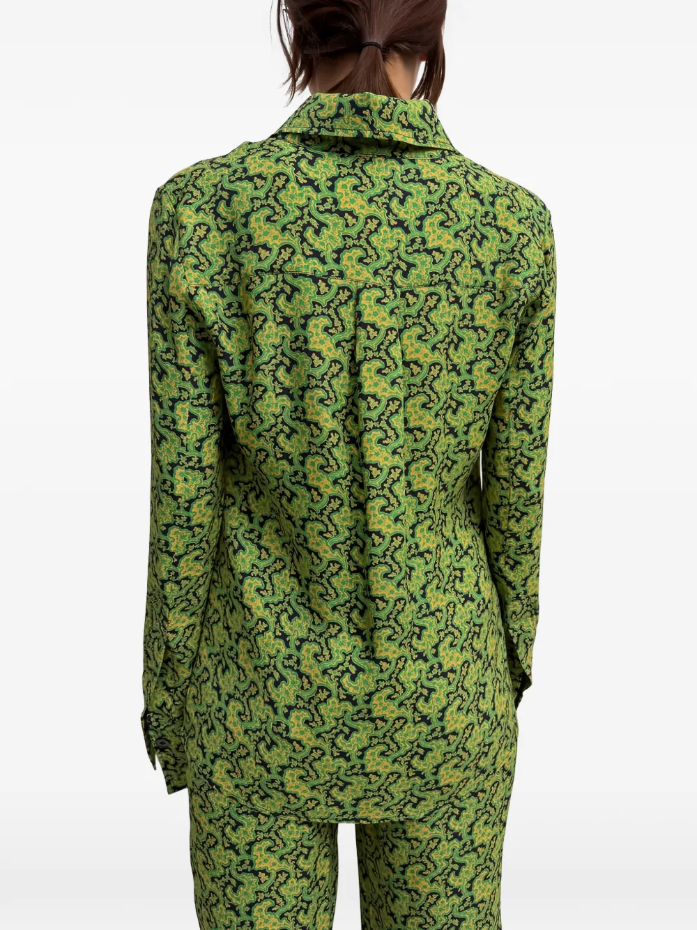 Rodebjer Boni blouse met paisley-print Groen