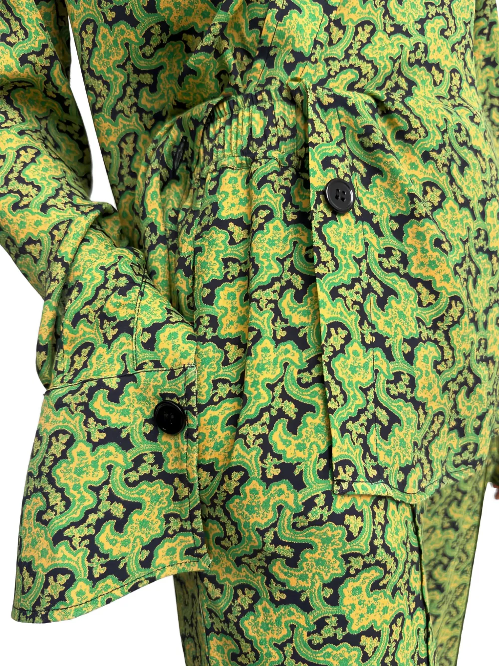 Rodebjer Boni blouse met paisley-print Groen