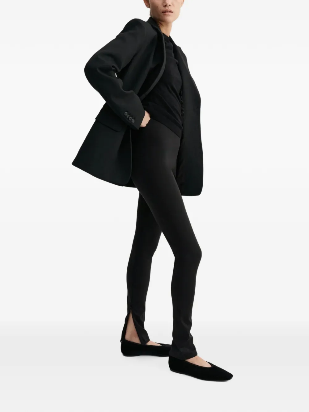 Almada Label Millie legging met zijsplit Zwart
