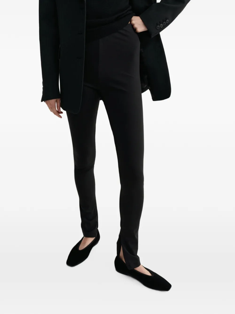 Almada Label Millie legging met zijsplit Zwart