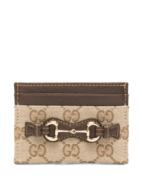 Gucci Horsebit GG Supreme card holder